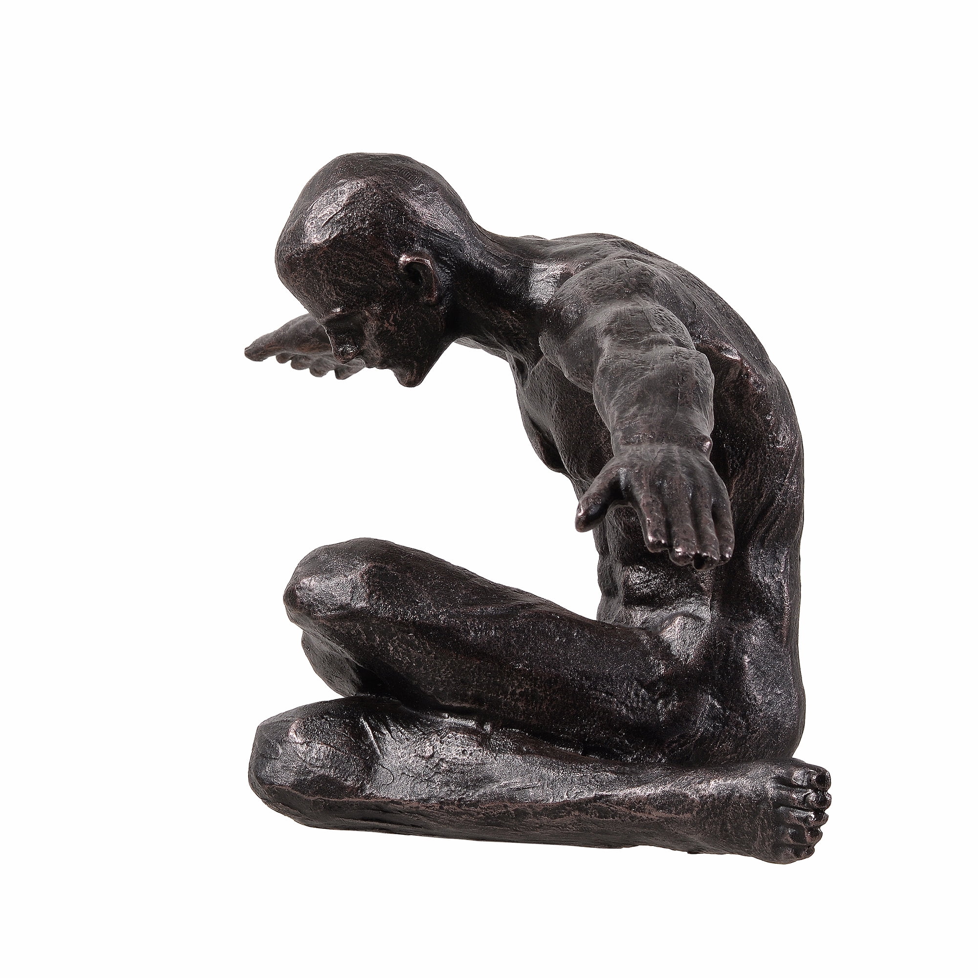 Stretching Human Sculpture Resin Home Decor Contempory Tabletop Ornament