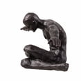 thumbnail image 4 of Stretching Human Sculpture Resin Home Decor Contempory Tabletop Ornament, 4 of 4