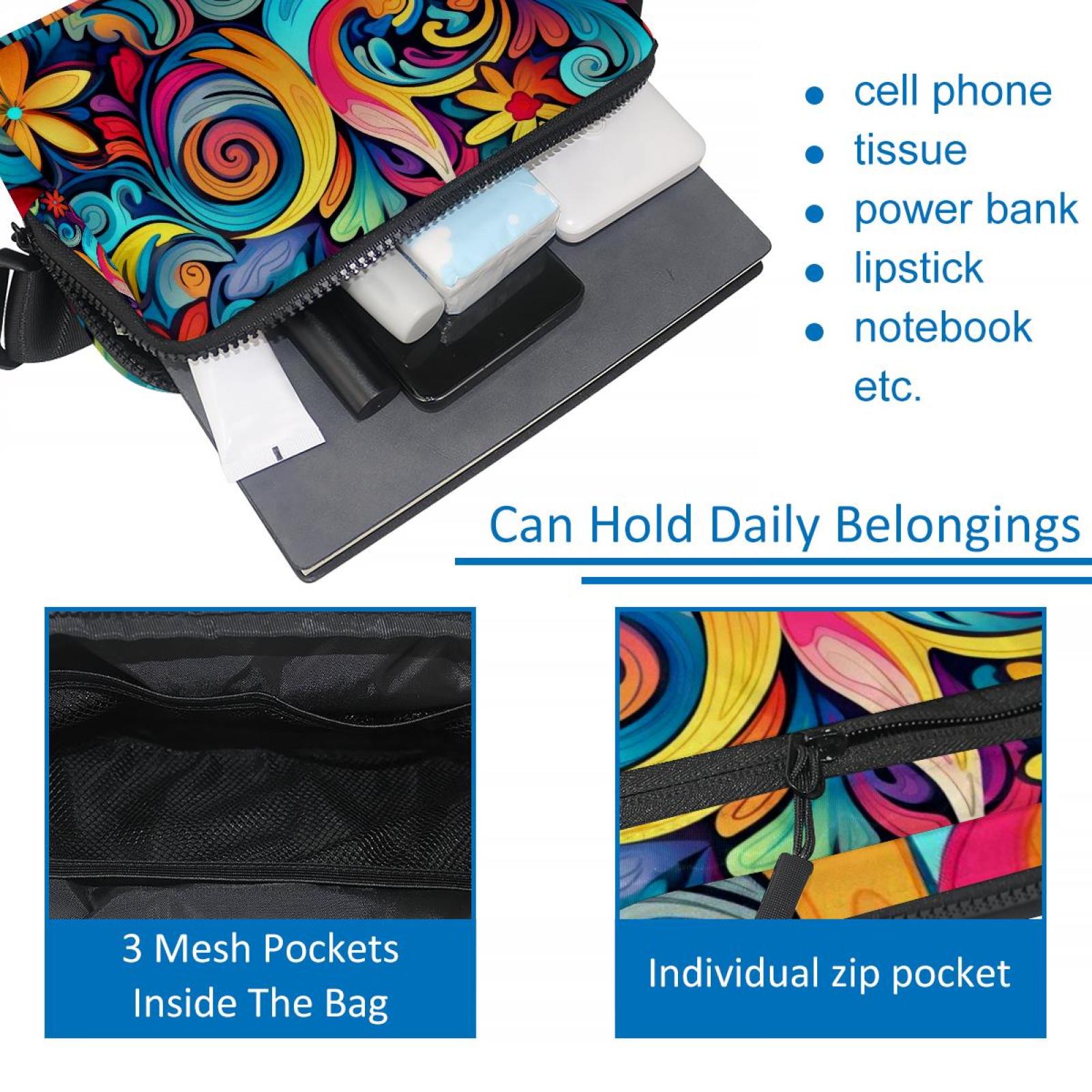 Peace Symbol Adjustable Lightweight Waist Packs Fanny Packs Money Belt with Extension Strap Unisex