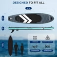 thumbnail image 5 of SereneLife Planche à Roulettes Gonflable de 10 Pieds avec Accessoires de SUP de Qualité Supérieure - Conception Stable de 32” de Large avec Coussinet de Plateau Antidérapant en EVA, pour Jeunes et Adultes, Capacité de 350 Lb, 5 of 5