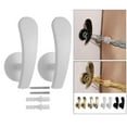 thumbnail image 4 of 2 Pieces Curtain Holdbacks Drapery Tieback Hooks for Drapery Decorative Wall White, 4 of 6