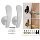 thumbnail image 4 of 2 ganchos modernos para sujetar cortinas, accesorios para cortinas de oficina. Blanco, 4 of 6