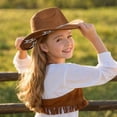 thumbnail image 3 of Kids Girls Boys Bling Rhinestone Western Cowgirl Hat Sparkly Star Disco Cowboy Hat,One Size, 3 of 4
