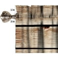 thumbnail image 6 of Wood Background Valance Curtain Wall Texture Retro Abstrac Nature Old Window Rod Pocket Valance Window Treatments 1 Panel Short Curtains for Kitchen Farmhouse Living Room 54 x 18 in, 6 of 6