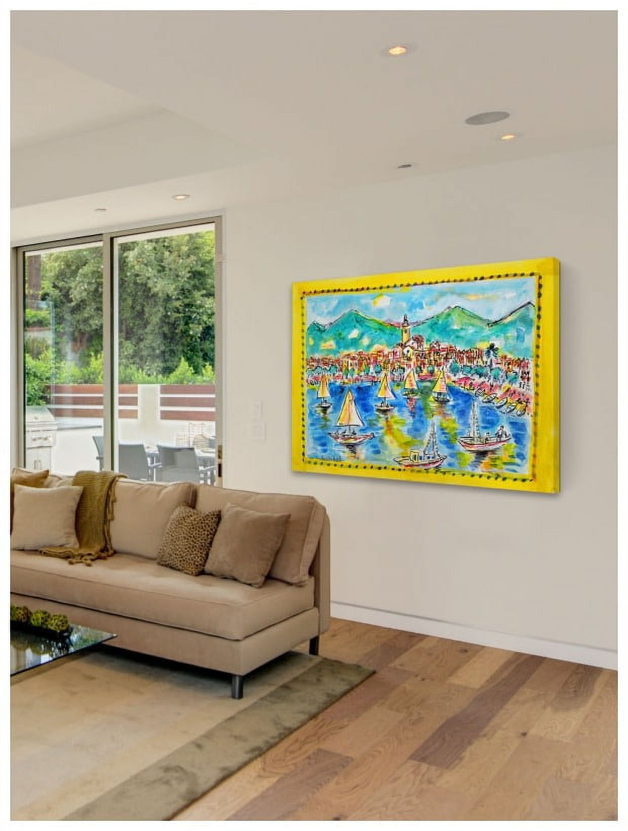 Marmont Hill "Cadaques Spain" by Wayne Ensrud Painting Print on Canvas