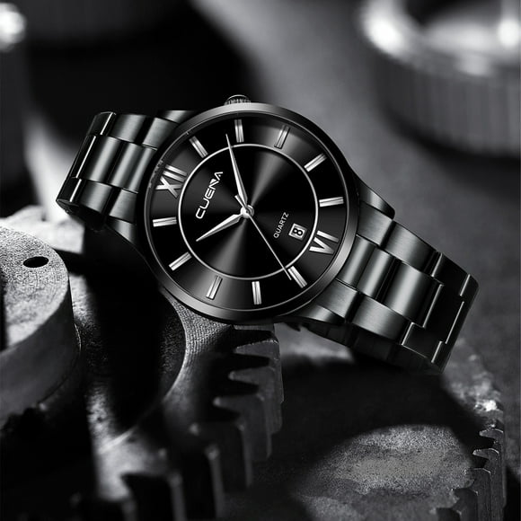 Montre Chronographe pour Homme avec Bracelet en Acier Inoxydable et Affichage de la Date pour