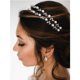 thumbnail image 3 of Diadema de boda con perlas, tocados de novia de doble banda plateada, Tiara de cristal, accesorios para el cabello para mujer, 3 of 6