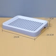 thumbnail image 7 of CarpNettore Rabbit Litter Tray Rabbit Toilet Portable with Grate Double Layer Guinea Pig Litter Pan Bunny Potty for Small Animals Ferrets Gray White, 7 of 7