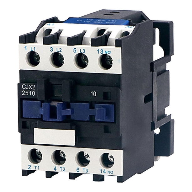 Contactor de CA de relé para montaje en riel DIN, trifásico, 3 polos, 24-380 V, 50/60 Hz, fornnerg CJX2-2510, s202412242415