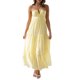thumbnail image 2 of Vestido largo Tsseiatte de verano para mujer, sin mangas, con cuello halter, anudado, espalda descubierta, bajo con volantes, fluido, 2 of 8