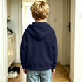 thumbnail image 3 of Abcomgle Boys Zip Up Hoodie 7-8 Waffle Knit Full-Zip Jackets for Teens Raglan Long Sleeves Jacket Sweatshirt Boy Fashion Fall Hooded Hoodies for Boys with Pockets, 3 of 6