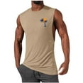 thumbnail image 1 of Camiseta sin mangas de cuello redondo para hombre, jersey deportivo de alta elasticidad, cuello redondo, sin mangas, ropa deportiva para hombre musculoso, camiseta sin mangas de algodón para hombre, 1 of 5