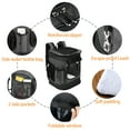 thumbnail image 6 of Solaris Adjustable Pet Carrier Backpack for Dogs and Cats, Puppies, Portable Cat Carrier Backpack with Bottle Pocket, Two Mesh Window for Breath,Charcoal, 6 of 7