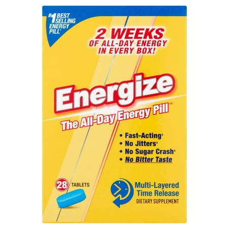 Energize Dietary Supplement Multi-Layered Time Release Tablets, 28