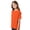 Orange, variant on Crown Craze® Youth Ecosmart Short Sleeve T-Shirt, 50/50 Cotton/Polyester Classic Fit Crew Neck Tee (Deep-Red, L)