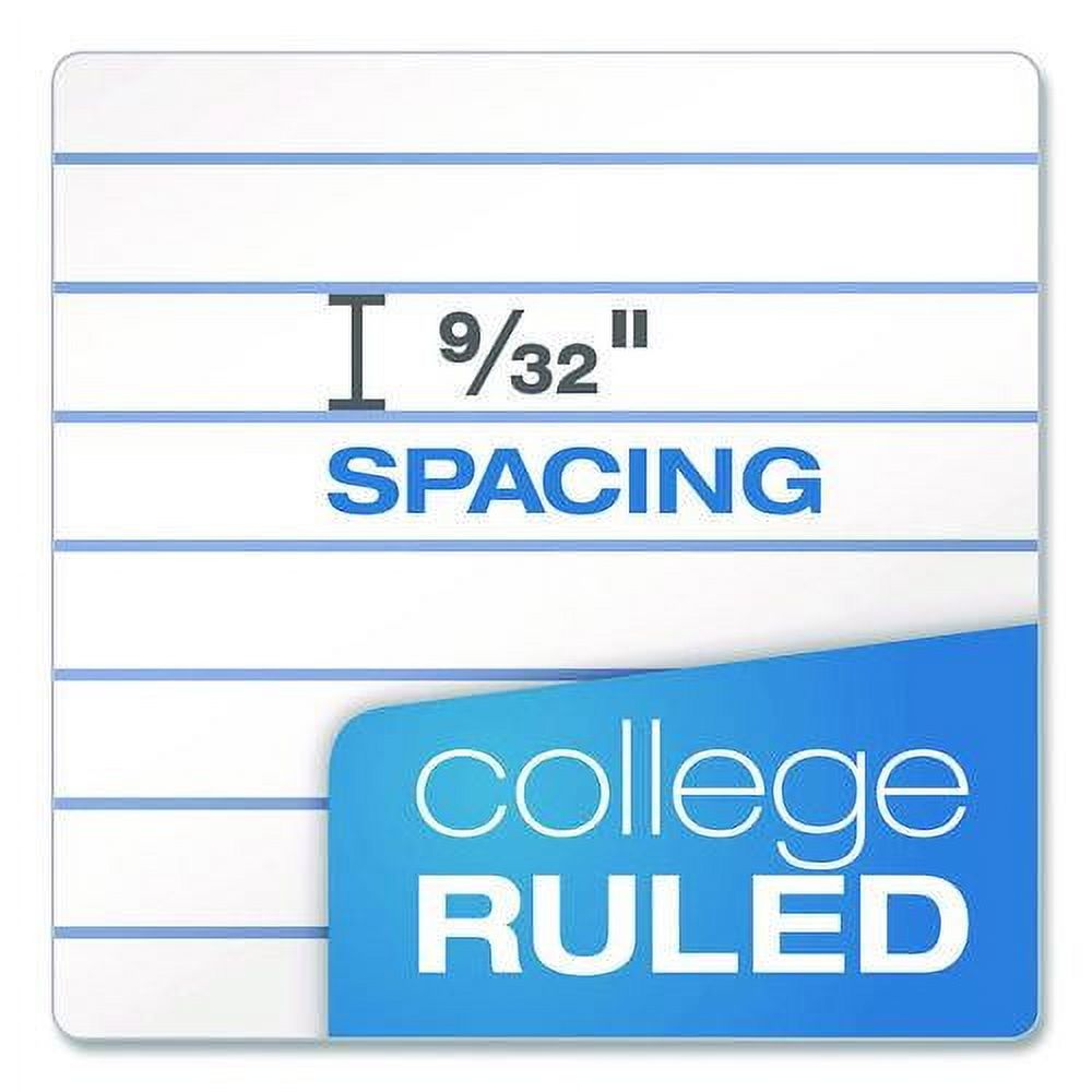 Poly One-Subject Notebook, Medium/College Rule, Randomly Assorted Cover Color, (100) 11 x 9 Sheets | Bundle of 5