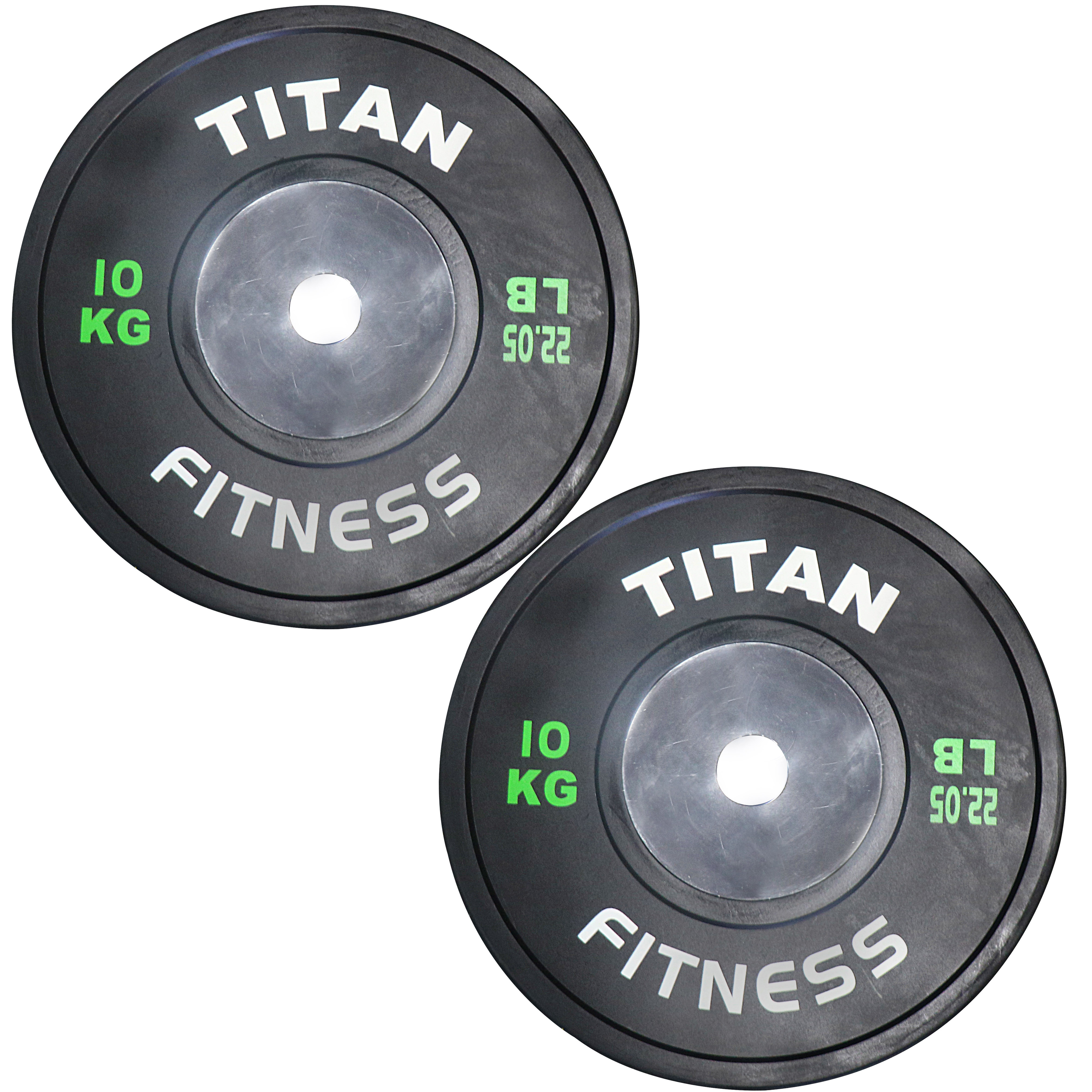 Titan Elite Olympic Bumper Plates Color 10 KG Pair
