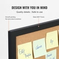 thumbnail image 3 of KFFKFF Notice Board, Dimensions 24 x 18 inches, Two-faced Message Board with MDF Adhesive Frame, Idea Board Comes with 10 Thumbtacks, Suitable for Showcasing and Adorning, 3 of 9