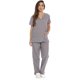 thumbnail image 4 of Conjuntos de uniforme médico para mujer Uniformes médicos de seis bolsillos (cuello en V con pantalón cargo), 4 of 5