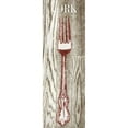 thumbnail image 3 of Studio, Sd Graphics 7x14 Black Modern Framed Museum Art Print Titled - Fork and Spoon on Wood I, 3 of 5