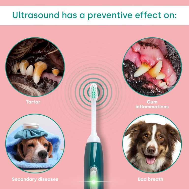 Emmi-pet 2.0 Ultrasound Dog Toothbrush: Dental Teeth Cleaning