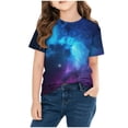 thumbnail image 4 of CYRBOKO Girls Graphic Tees, Short Sleeve Crewneck Gift Casual Summer T-shirts Multicolor Size 7-8 T, 4 of 7