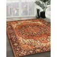 thumbnail image 3 of Ahgly Company Machine Washable Indoor Square Traditional Pumpkin Orange Area Rugs, 7' Square, 3 of 7