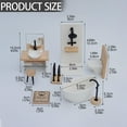 thumbnail image 2 of Meiiso Dollhouse Bathroom Set, 1:12 Scale Toilet Mini Bathtub Model, 1 Set, Miniature Decor, Baby Room Decor, Bathroom Scene, Nursery Decor, 2 of 8