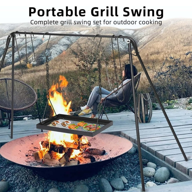 Campfire cooking stand best sale