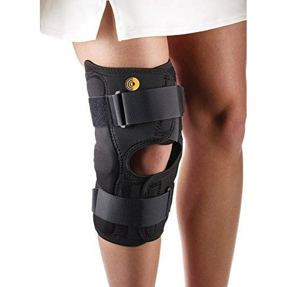 Corflex Cooltex 13" Anterior Closure Knee Wrap W/Hinge, 3/16" - Small