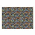 thumbnail image 1 of Floral Cutting Board, Hippie Style Abstract Blooms with Aztec Tribal Antique Geometric Pattern Trippy Boho, Decorative Tempered Glass Cutting and Serving Board, Small Size, Multicolor, by Ambesonne, 1 of 1