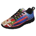 thumbnail image 2 of Golden Retriever Merry Christmas Running Shoes Sneakers Mesh Black Size 10.5, 2 of 5