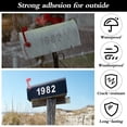 thumbnail image 4 of Mailbox Numbers, 50 PCS Reflective Mailbox Numbers for Outside, Self-adhesive Address Number Stickers, Pre-cut Vinyl House Numbers Decals for Signs, Windows, Home, Doors, Cars, Outdoor(Silver White), 4 of 8