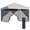 Silver, variant on Outsunny 10' x 10' Pop-Up Canopy Tent Outdoor Party Tent with Mesh Sidewalls, 3-Level Adjustable Height, Roller Bag, Silver