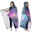 thumbnail image 2 of Forest Black Cat Wearable Blanket Hoodies for Women Men Adults Cat Lovers Soft Cozy Purple Butterfly Cats Hooded Blankets for Bedding Travel Decor Birthday Gifts 50×60 Inch, 2 of 5
