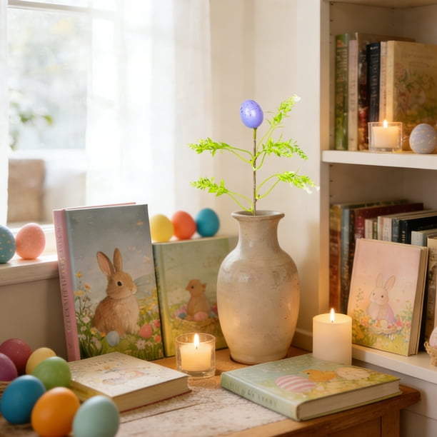Easter Egg Branch Decorations Foam Egg And Plants Decorations Holiday Party Decorations
