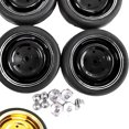 thumbnail image 2 of bedienty RCGOFOLLOW 4pcs Plastic Durable Wheel Rims Tyre For 1/10 Rc Wheel Rims Tyre WPL D12 RC Car Part RC Car Accessories Black, 2 of 6