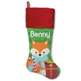 thumbnail image 2 of Owl, Fox, Reindeer or Polar Bear Personalized Christmas Stocking, 2 of 4