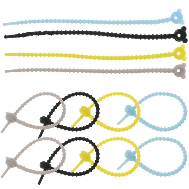 CHICHUMID 20Ud Organizador De Cables De Silicona Reutilizable Con Ajustable Para Uso En Casa Y Oficina