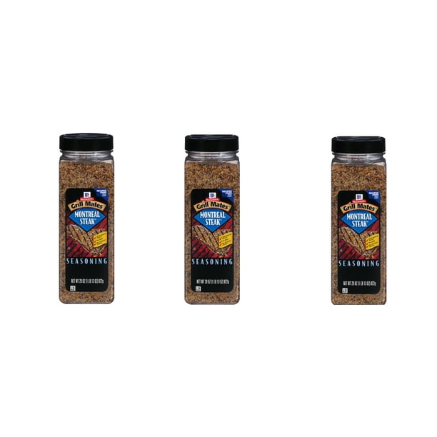 3 PACK McCormick Grill Mates Montreal Steak Seasoning, 29 oz (PACK OF