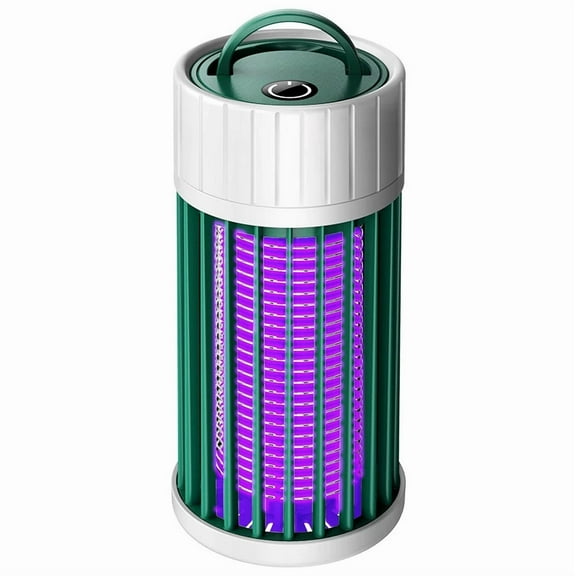 Bug zapper Mosquito Zapper Rechargeable Indoor - Portable Electric Mosquitoes and Flying Insect Trap Light | Built in rechargeable battery model 2000mAh | Must Haves for Kitchen, Camping（green）