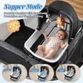 thumbnail image 3 of Babyeap 7-in-1 Baby Bassinet with Playard and Bedside Sleeper, Changing Table, Toy Bar, Extra Large Storage Bag, Travel Crib for Newborns and Infants, Black, 3 of 14