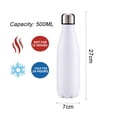 thumbnail image 2 of Stainless Steel Insulated Water Bottles 17 oz Reusable Cola Shape Sports Water, 2 of 5