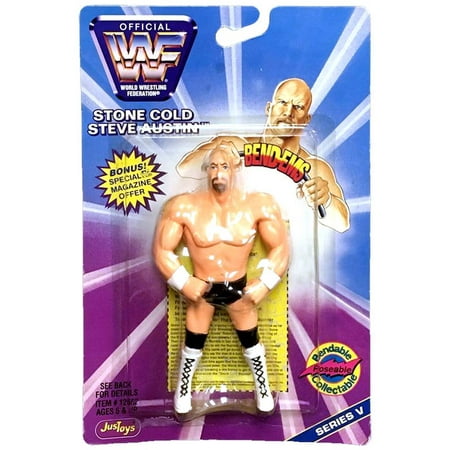 WWE Wrestling Bend-Ems Series 5 Stone Cold Steve Austin Action