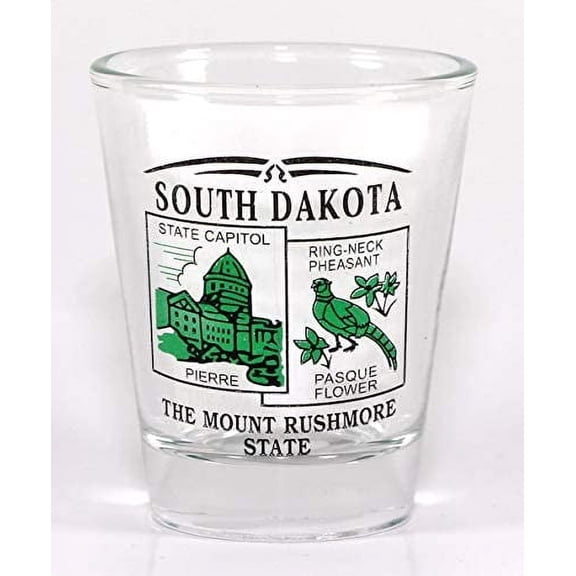 South Dakota State Scenery Green New Shot Glass