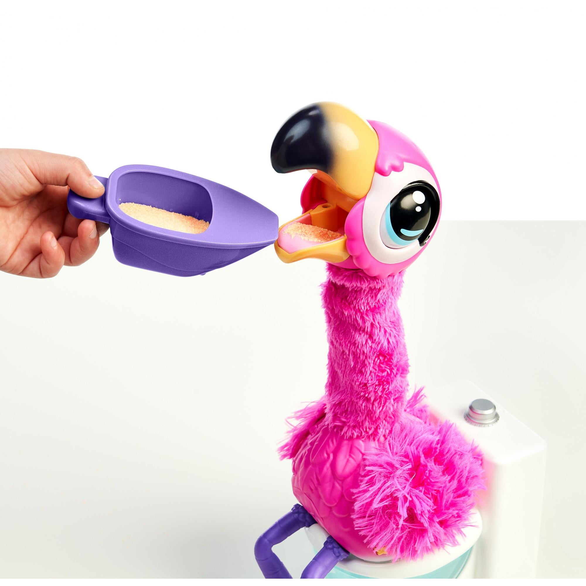 Little Live Pets Gotta Go Flamingo toilet scoop and play food Childrens Gift 