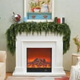 thumbnail image 1 of 6 Ft Artificial Cypress Rattan \u2013 Real Touch Winter Greenery, Cedar Tree Christmas Decorations, Fall Realistic Pine Garland Accessories Indoor for Home Mantle, Holiday Branches Decor(5FT), 1 of 8
