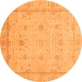 thumbnail image 1 of Ahgly Company Indoor Round Oriental Orange Traditional Area Rugs, 8' Round, 1 of 4