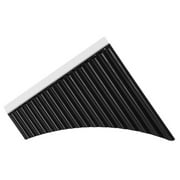 PEPISKY 18 Pipes Pan Flute C Key Panpipes Pan Pipes with Mouthpiece Wind Instrument for Students Beginners with Carrying Bag