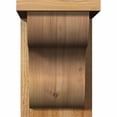 thumbnail image 2 of 8"W x 12"D x 12"H Carmel Rough Sawn Corbel w/Backplate, Western Red Cedar, 2 of 9